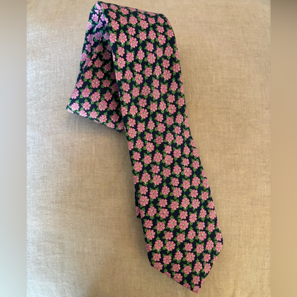 Ted Baker Pink and Green Floral Tie